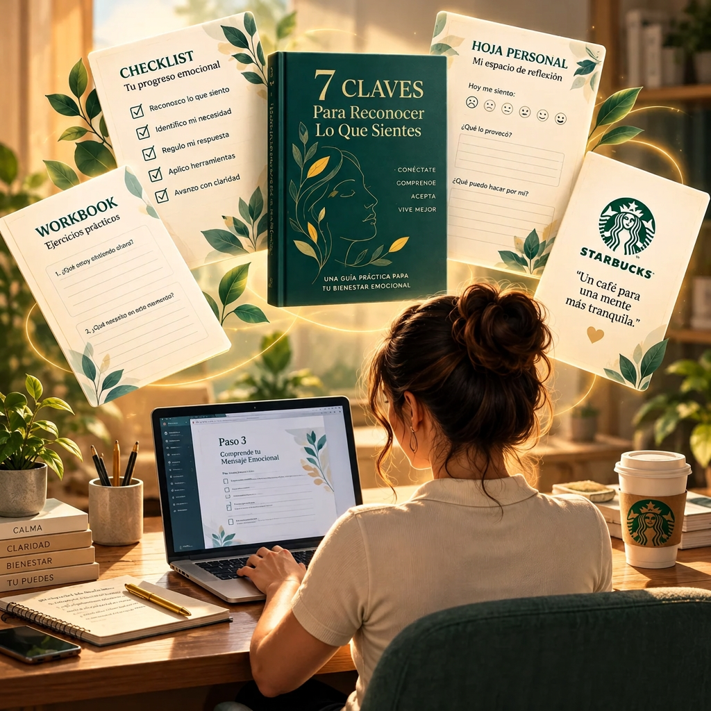 Kit 7 Claves para Reconocer lo que Sientes con sus hojas de trabajo